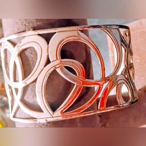 Brighton Silvertone Swirl pattern design Bracelet.